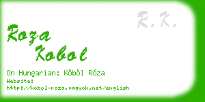 roza kobol business card